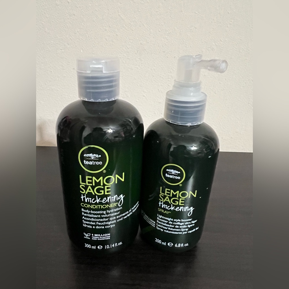 Paul Mitchell Tea Tree Lemon Sage Thickening Conditioner 10.14oz &Booster Spray